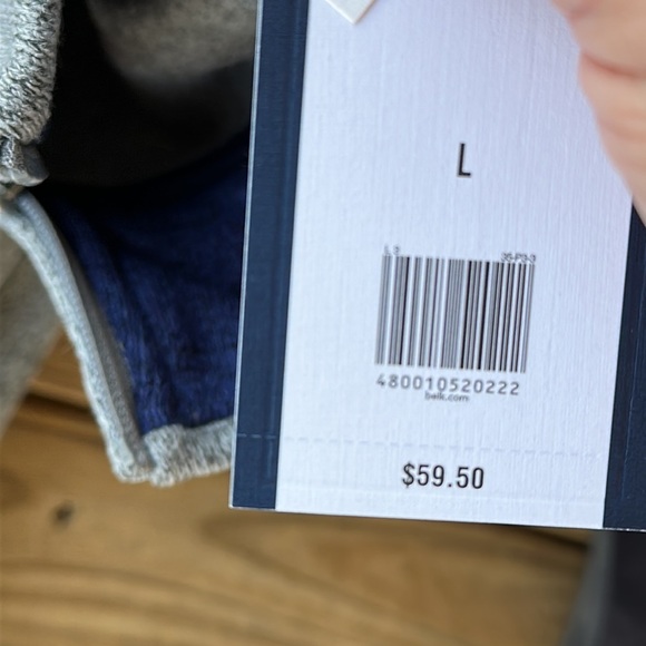 Crown & Ivy men’s gray pullover stretch jacket size L - Picture 10 of 13